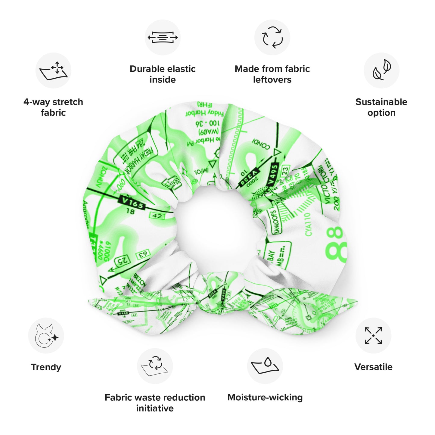 Enroute Low Altitude Chart scrunchie (ELUS1/green)