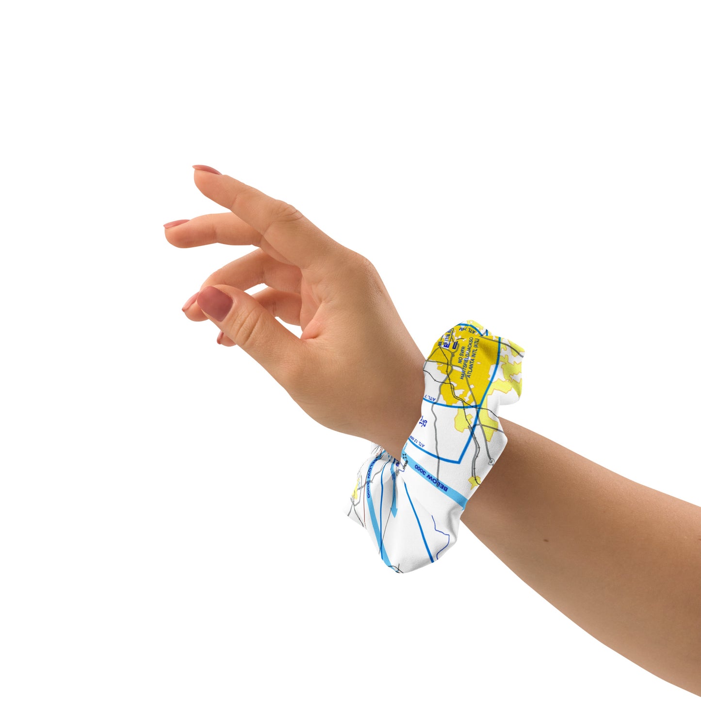 Atlanta Flyway Chart scrunchie