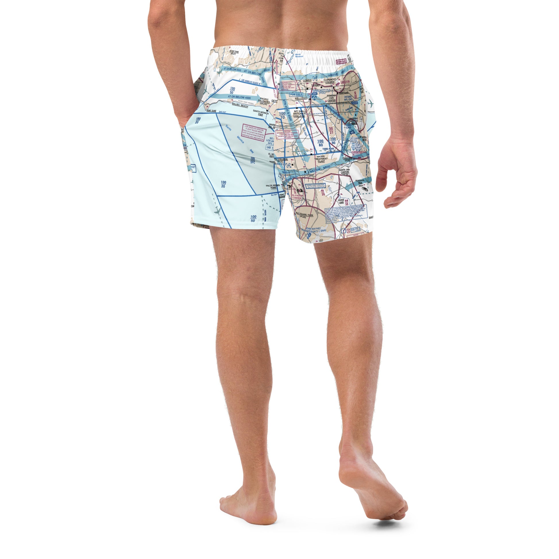 LAX Flyway Chart men's swim trunks