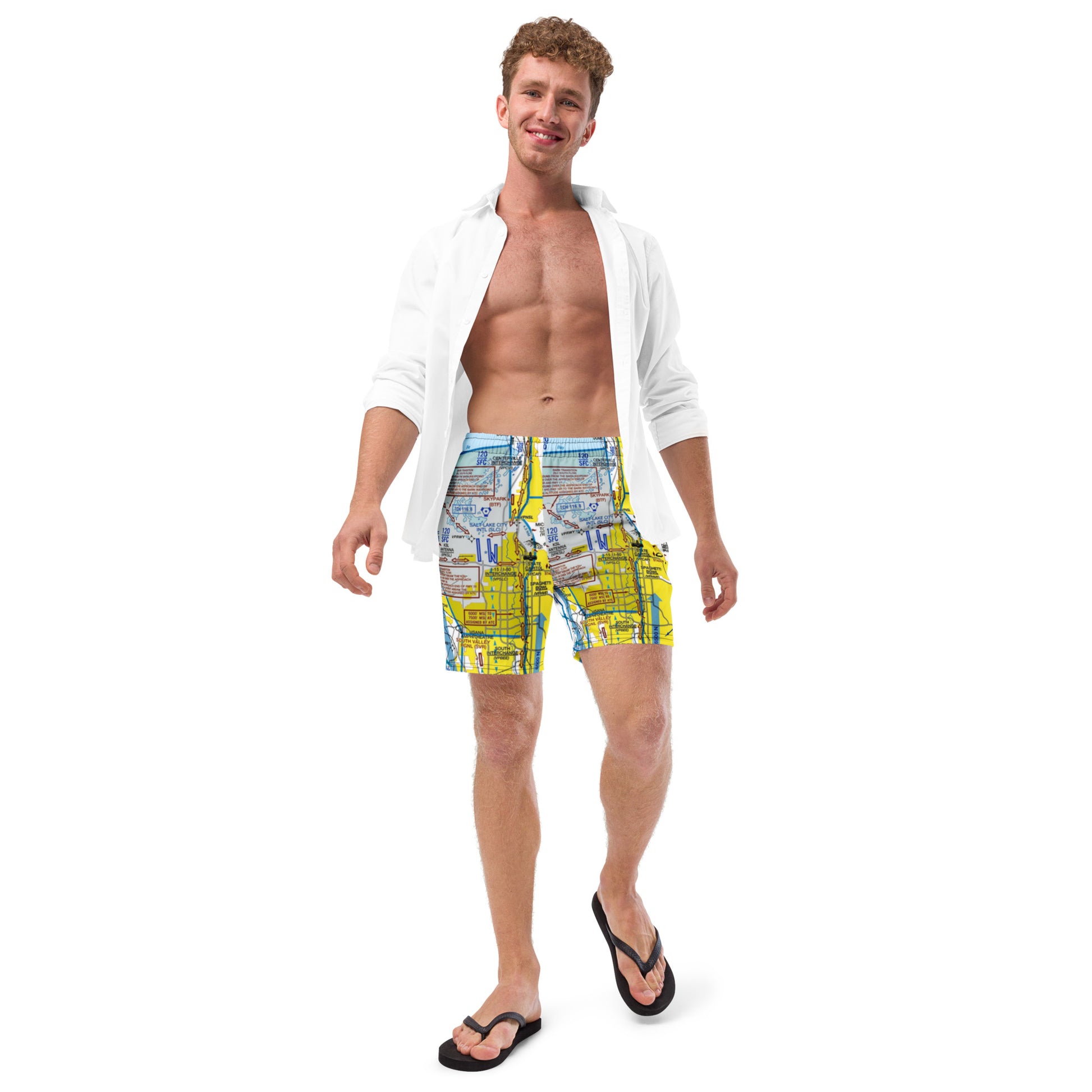 Salt Lake City Flyway Chart - men's swim trunks
