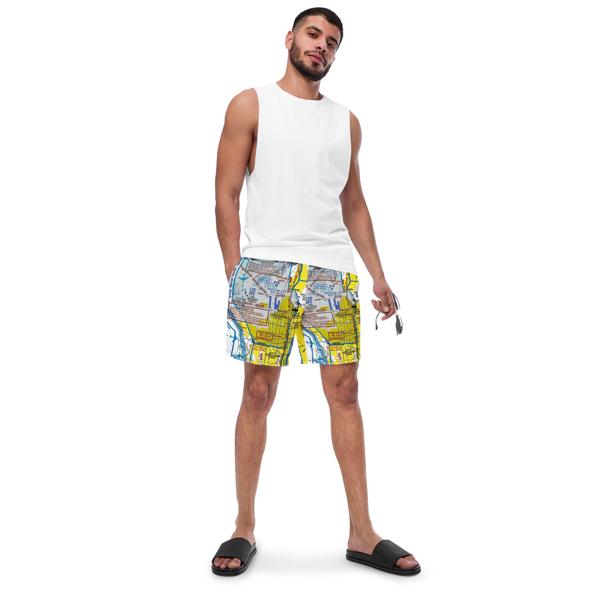 Salt Lake City Flyway Chart - men's swim trunks