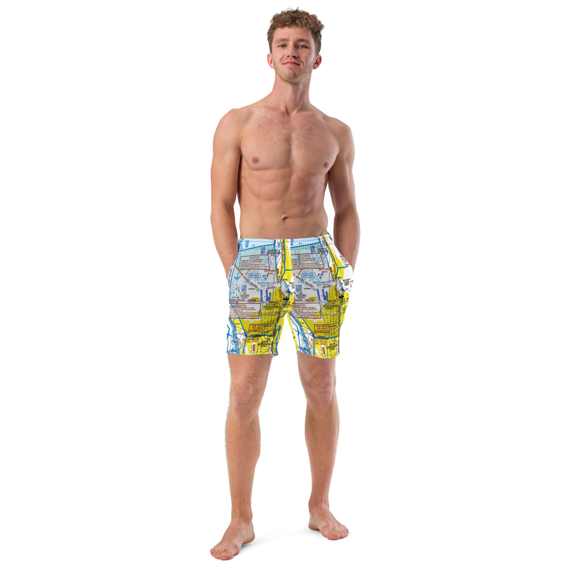 Salt Lake City Flyway Chart - men's swim trunks