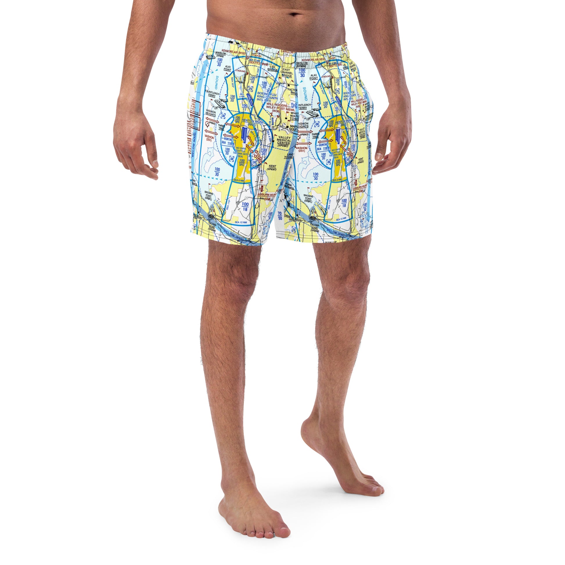 Seattle Flyway Chart men's swim trunks