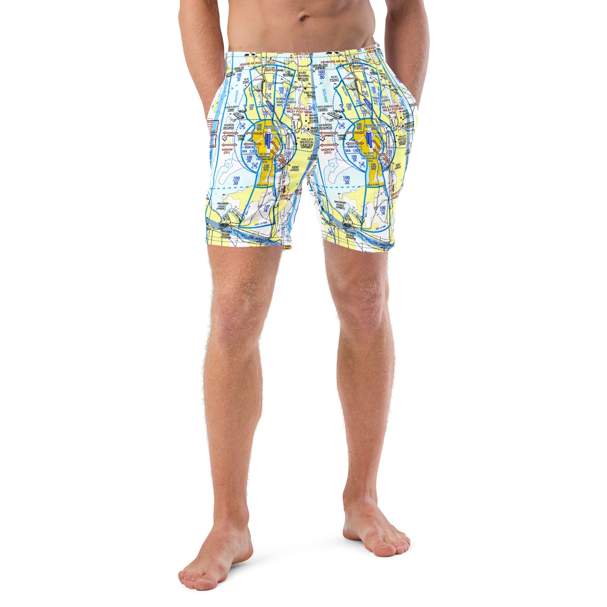 Seattle Flyway Chart men's swim trunks