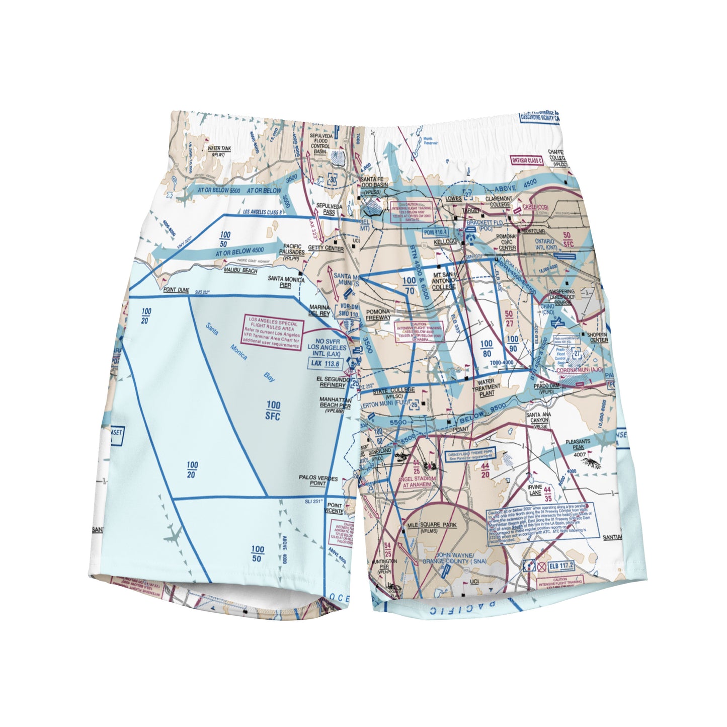 LAX Flyway Chart men's swim trunks