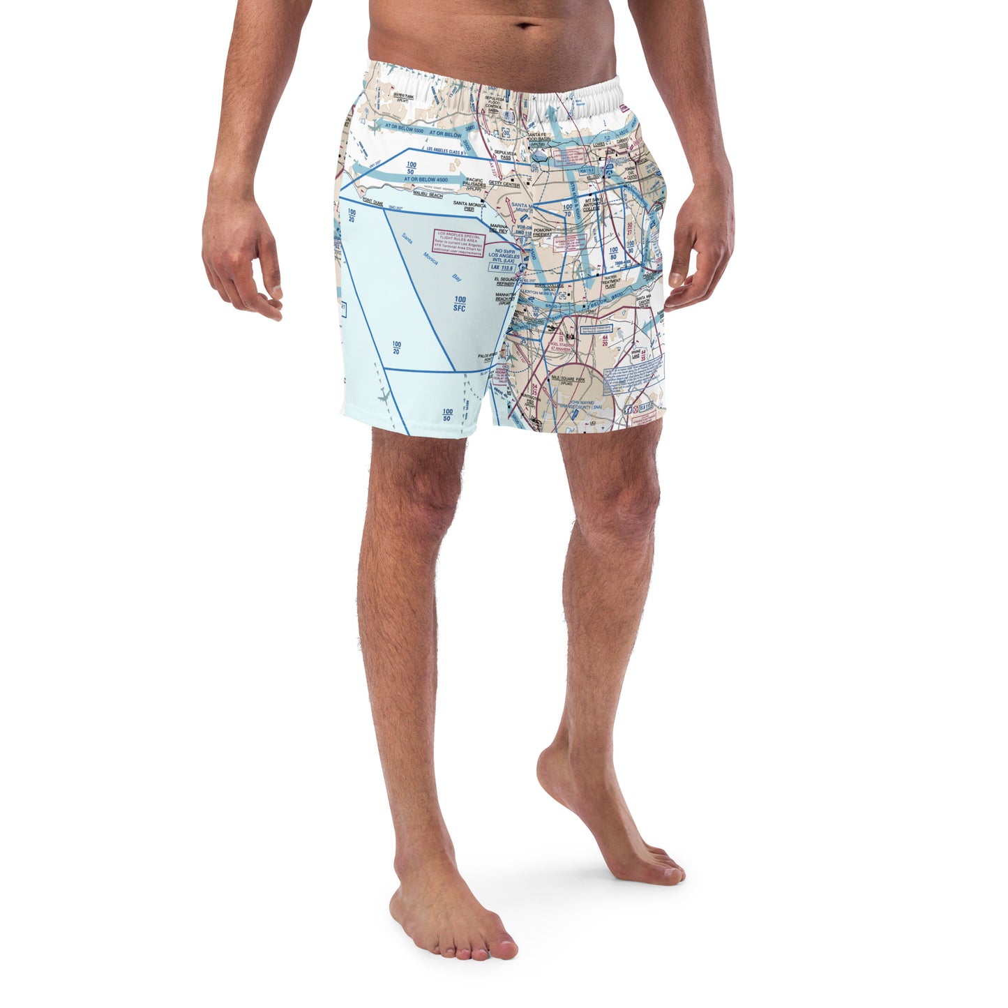 LAX Flyway Chart men's swim trunks