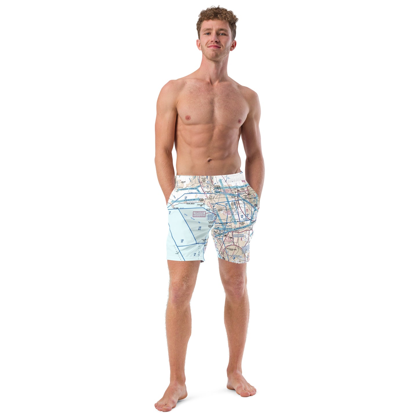 LAX Flyway Chart men's swim trunks