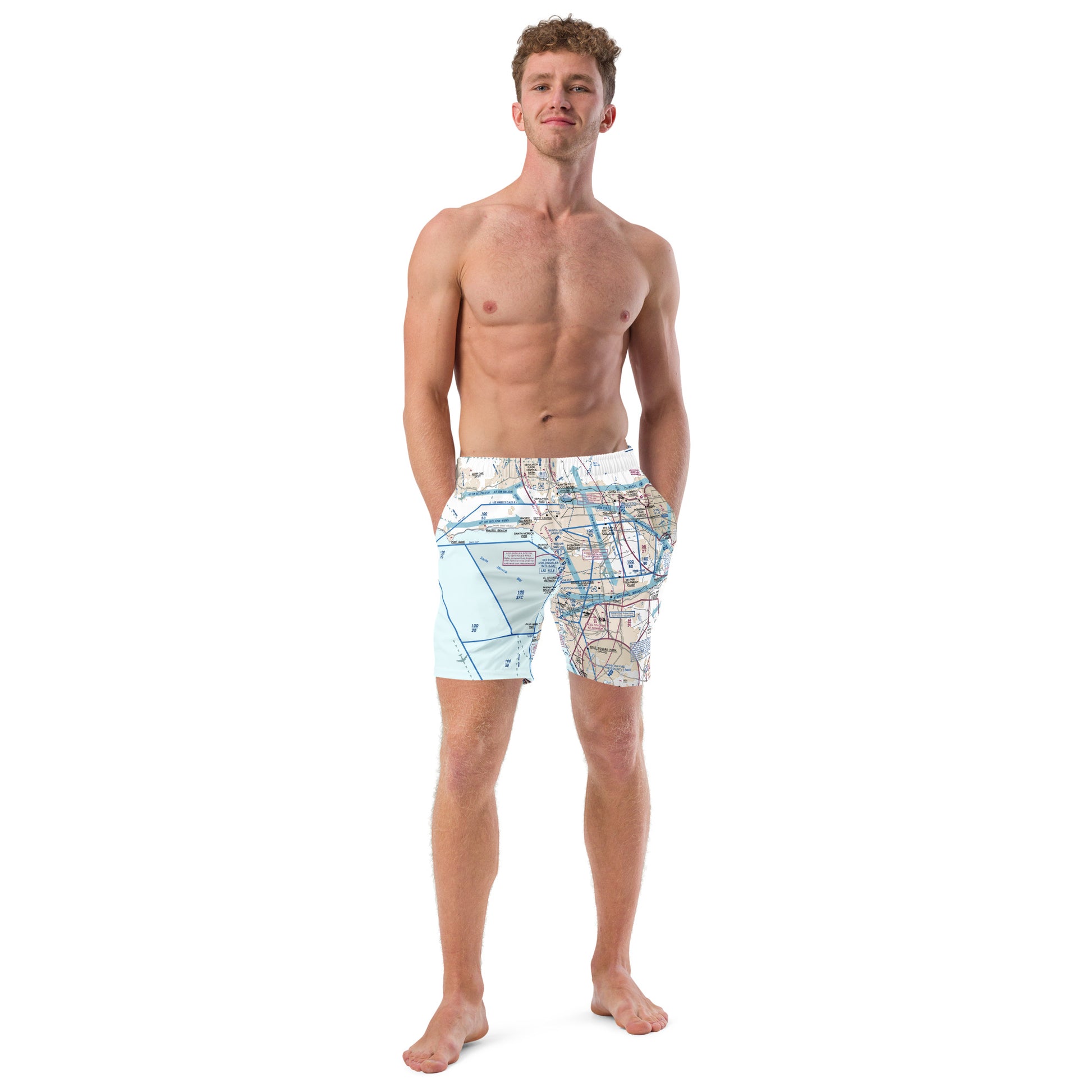 LAX Flyway Chart men's swim trunks