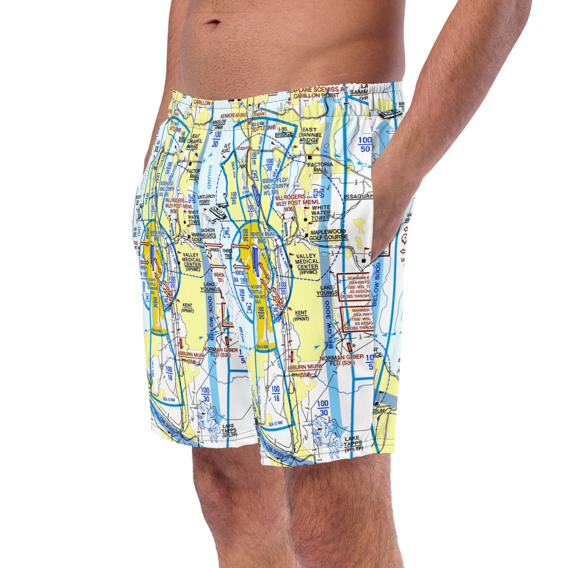 Seattle Flyway Chart men's swim trunks