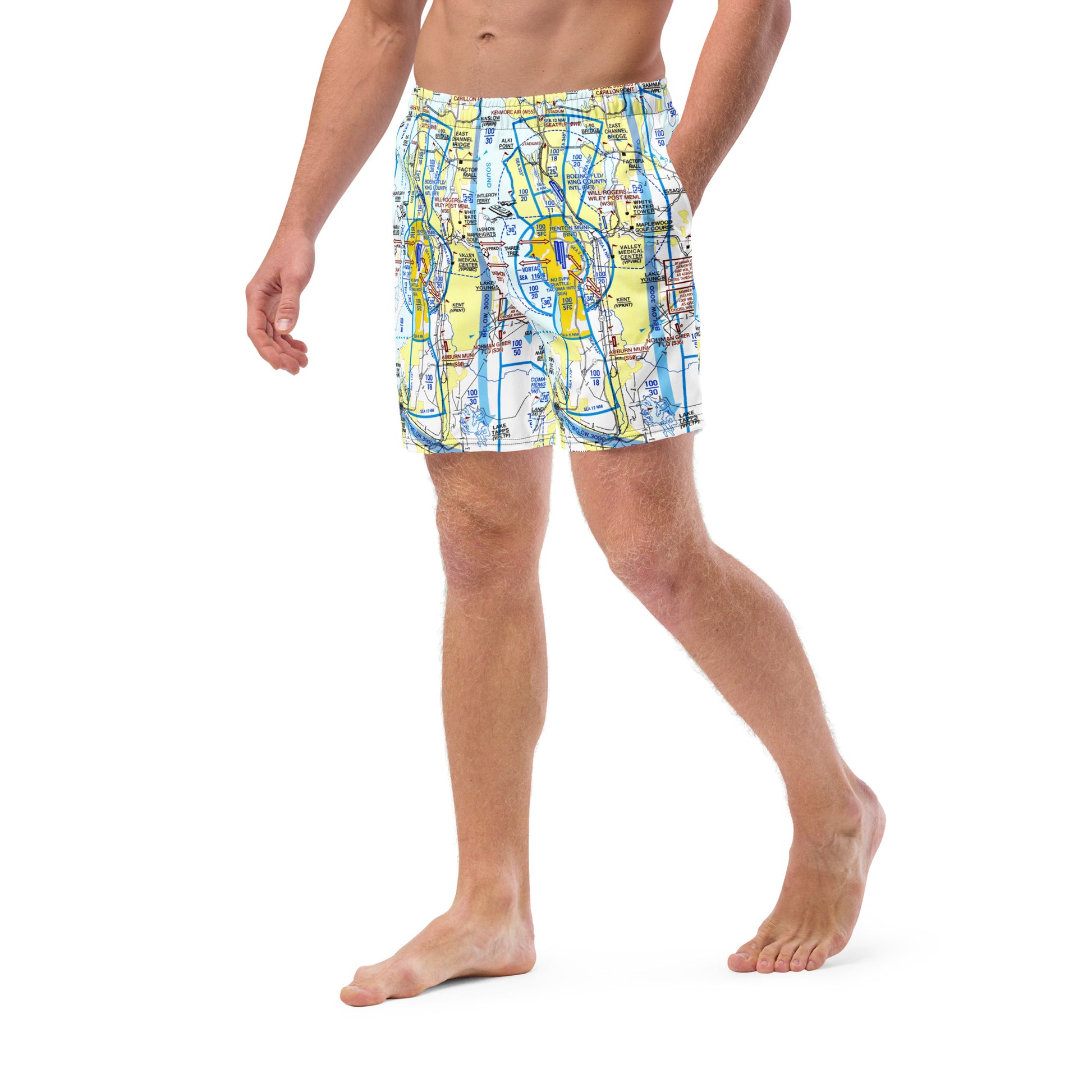 Seattle Flyway Chart men's swim trunks