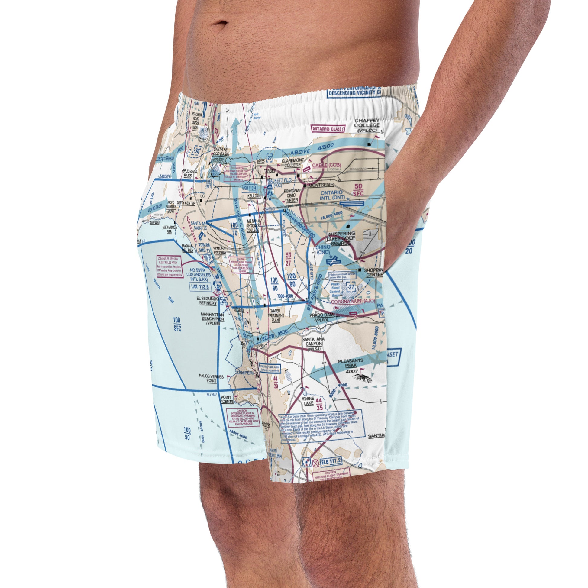 LAX Flyway Chart men's swim trunks