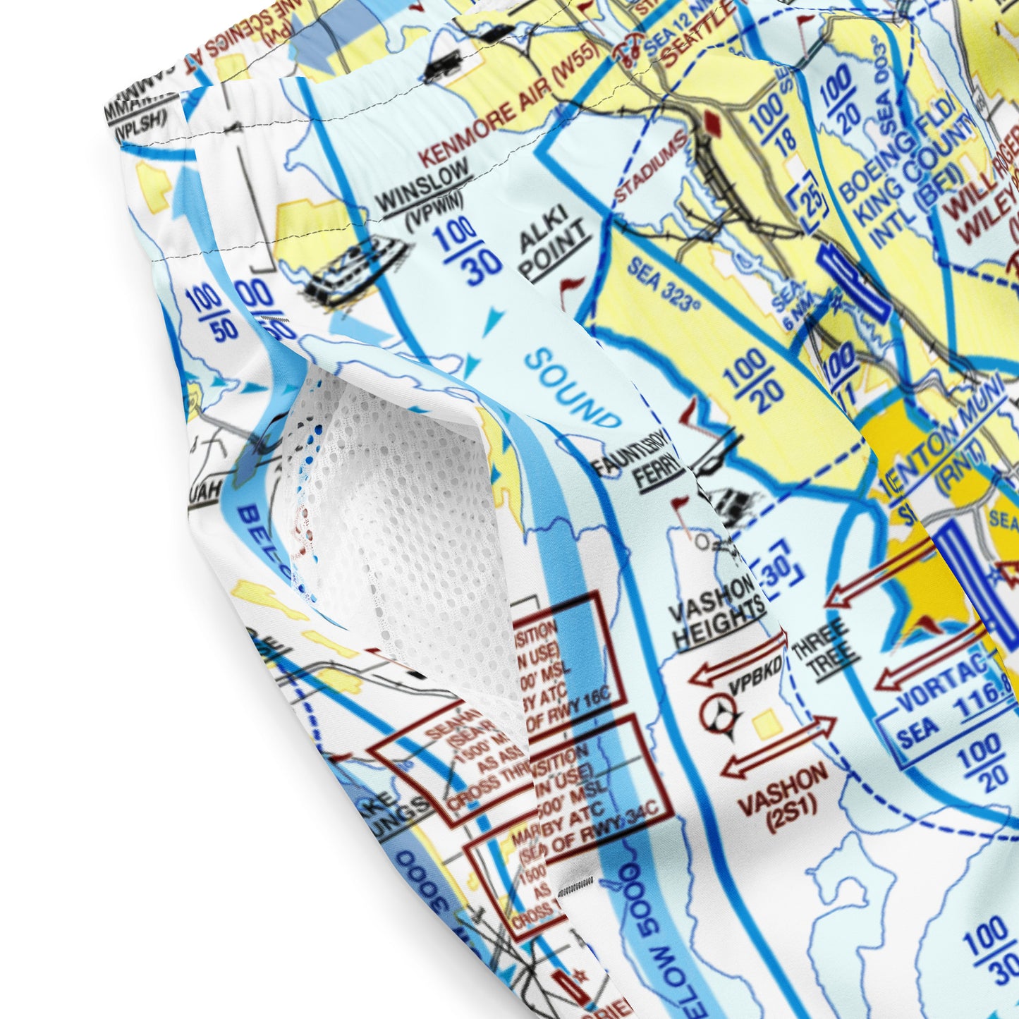 Seattle Flyway Chart men's swim trunks