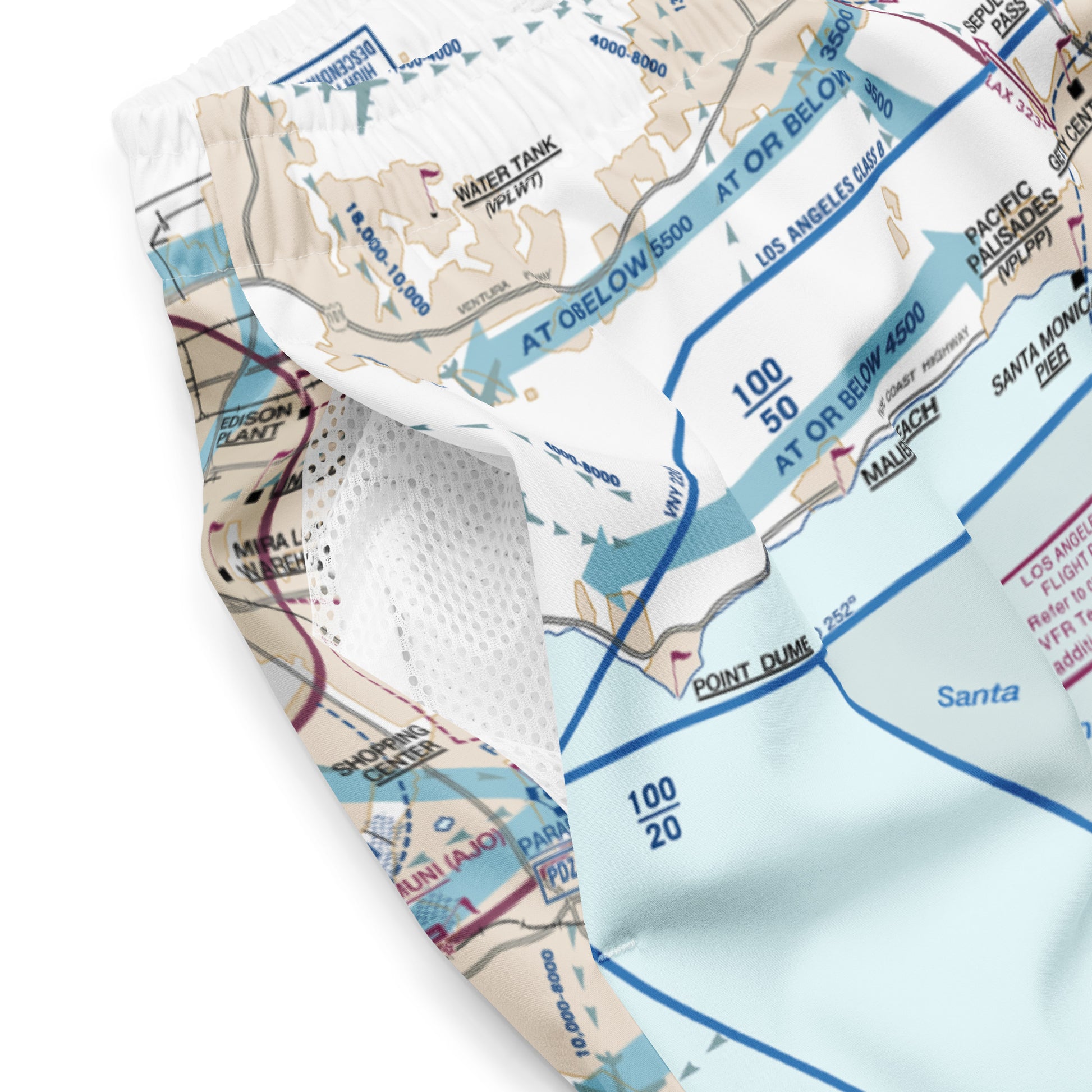 LAX Flyway Chart men's swim trunks