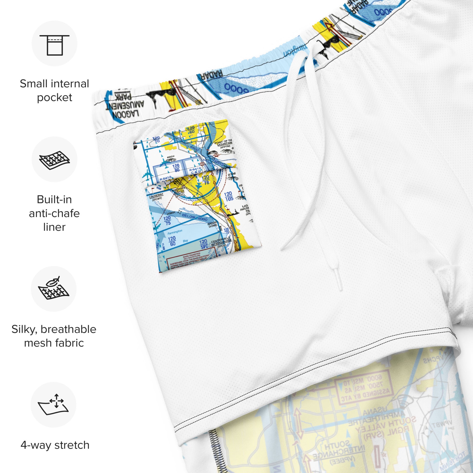 Salt Lake City Flyway Chart - men's swim trunks