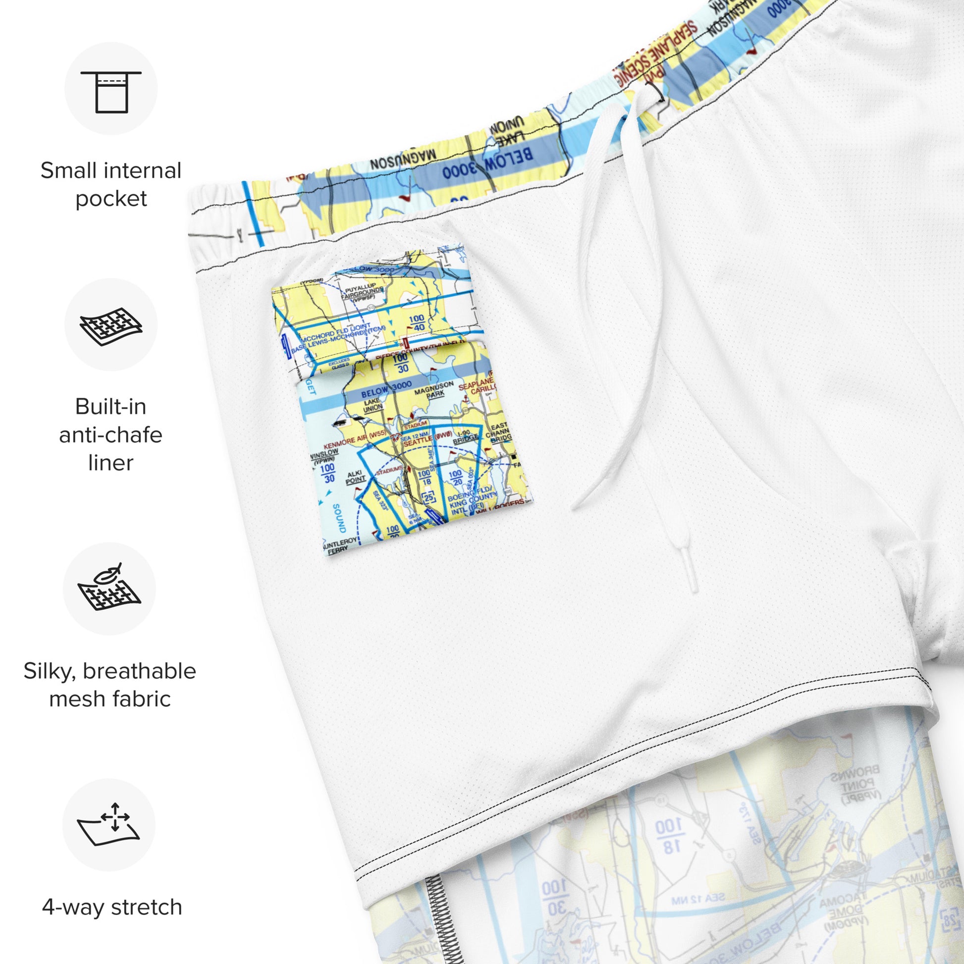 Seattle Flyway Chart men's swim trunks