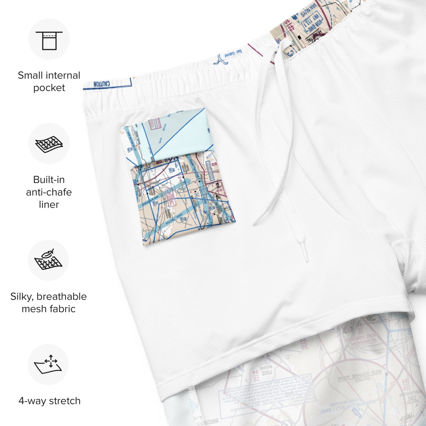 LAX Flyway Chart men's swim trunks