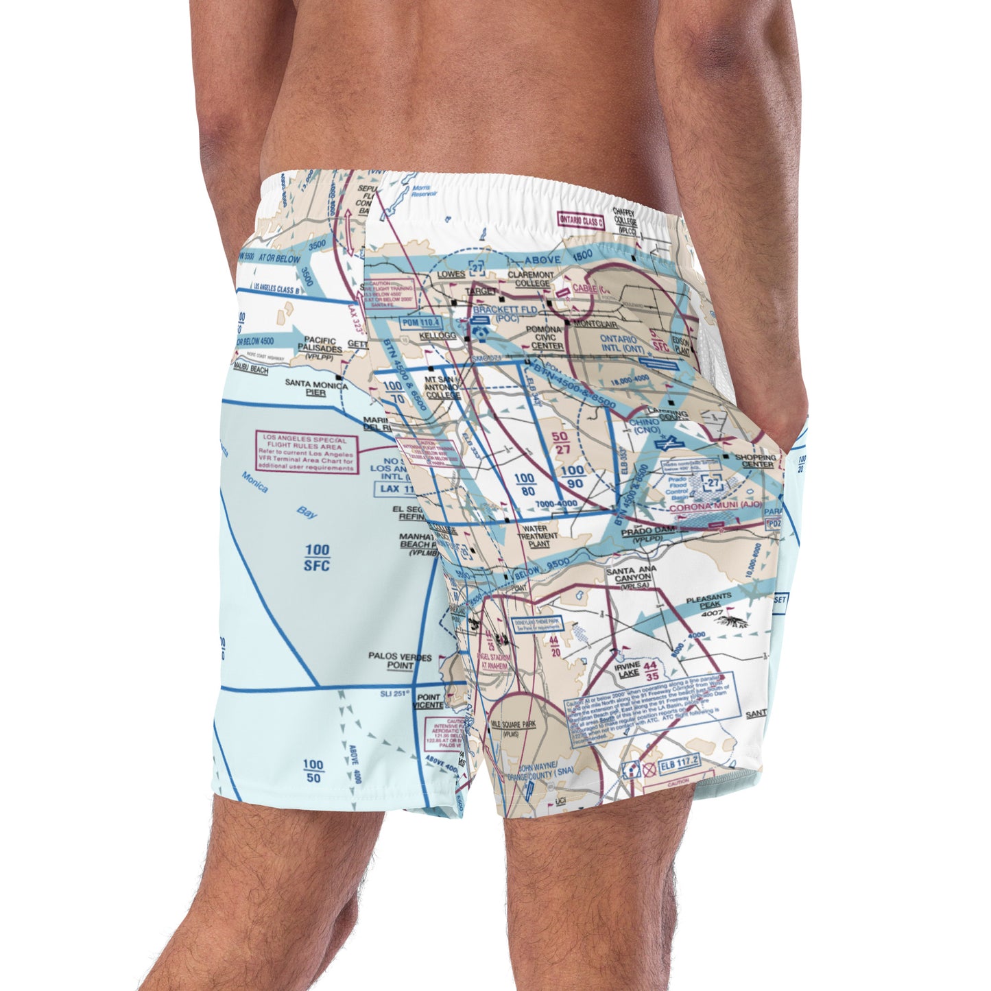 LAX Flyway Chart men's swim trunks