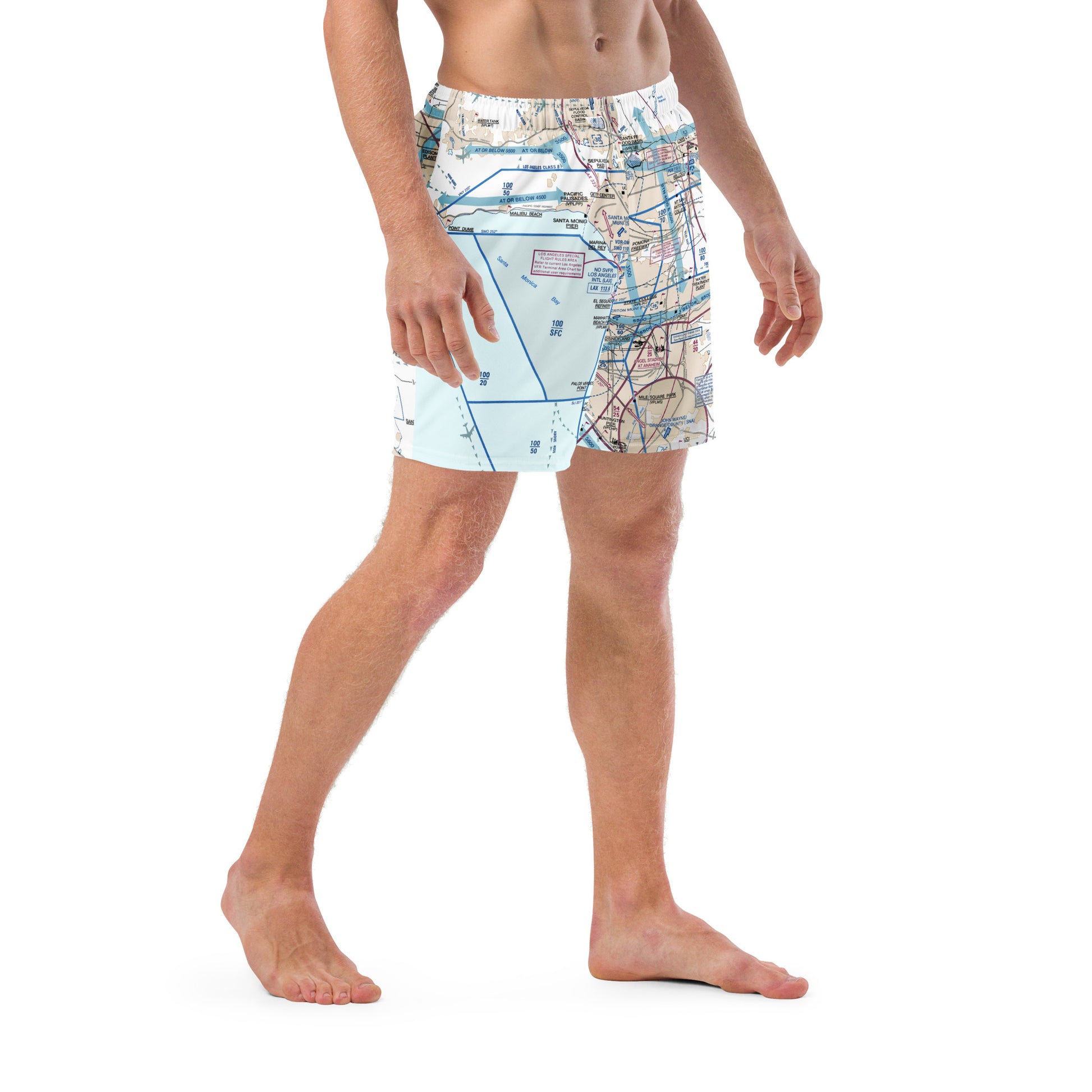 LAX Flyway Chart men's swim trunks