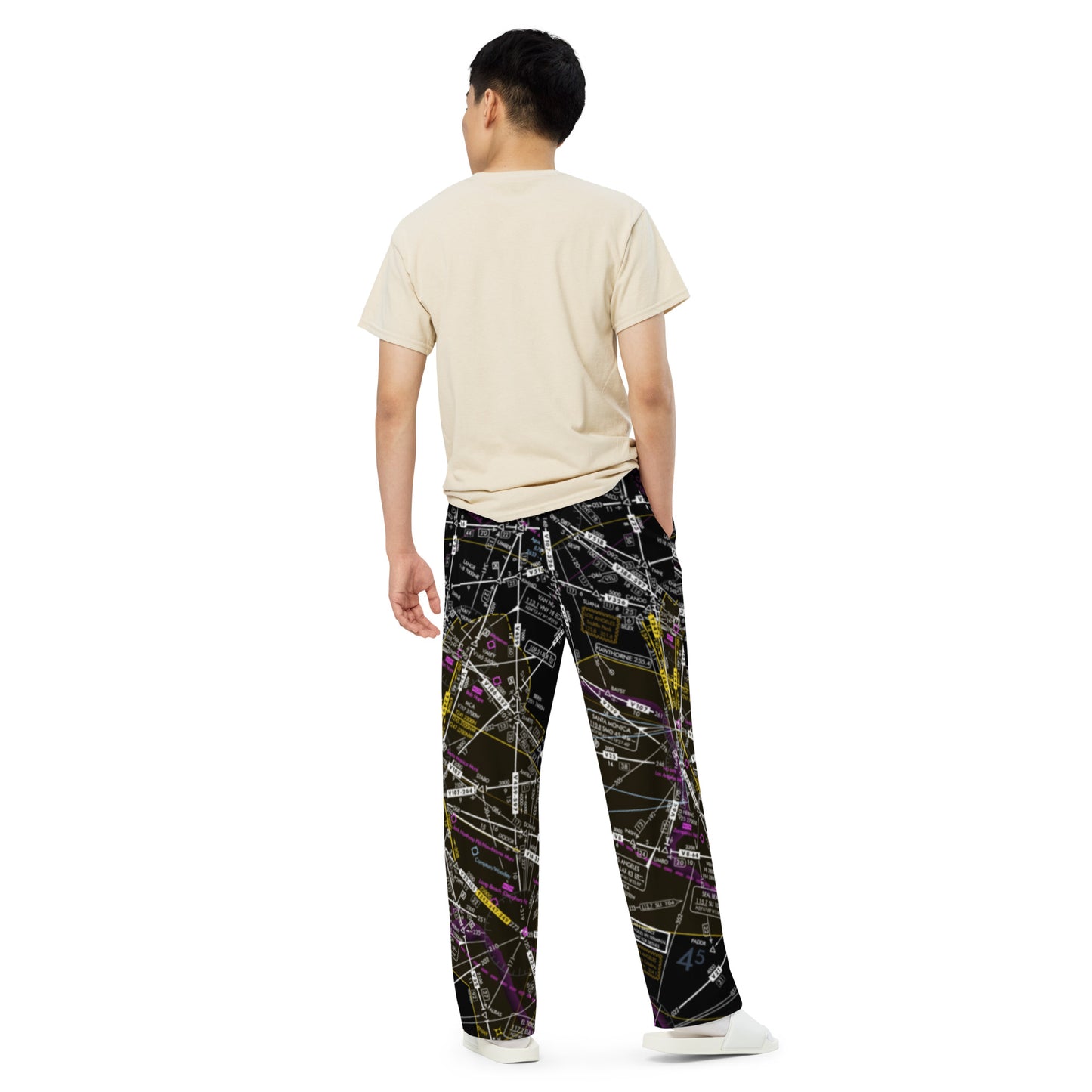 Enroute Low Altitude Chart (ELUS3) wide-leg pants (invert)