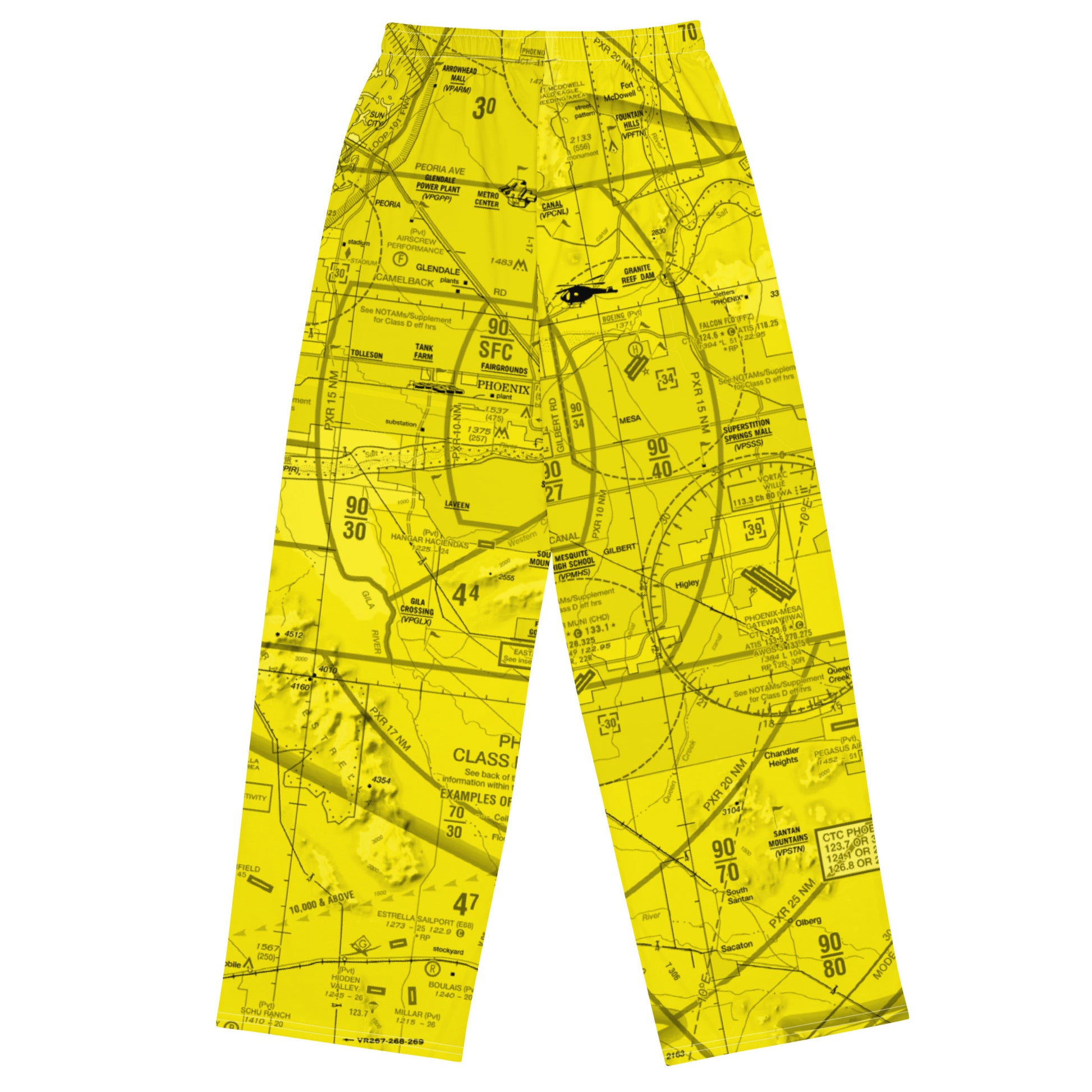 Phoenix TAC Chart wide-leg pants (yellow)