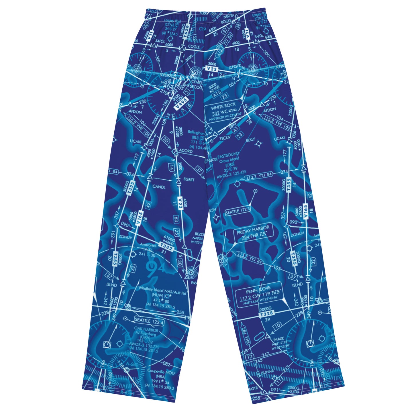 Enroute Low Altitude Chart (ELUS1) wide-leg pants (blue)