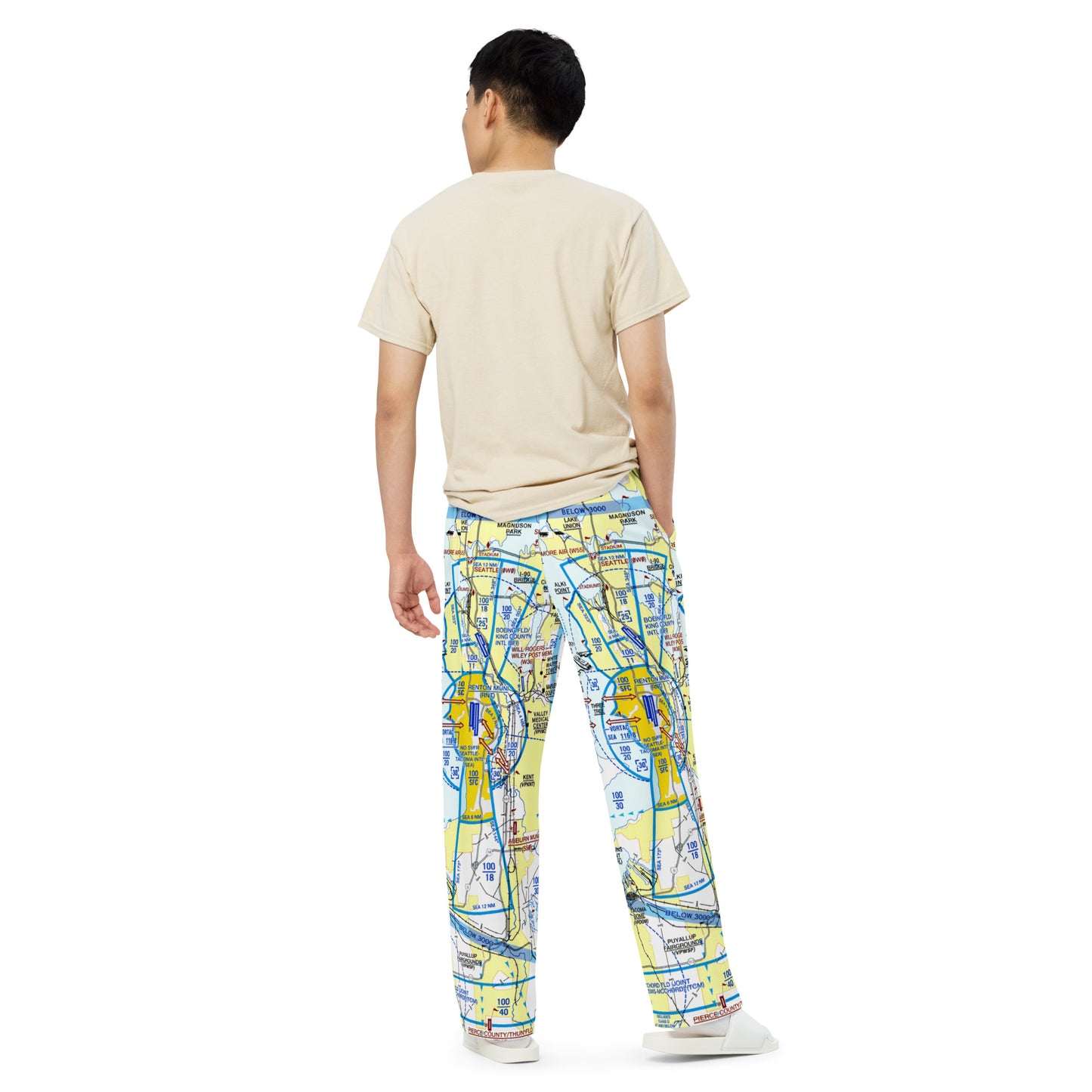 Seattle Flyway Chart wide-leg pants