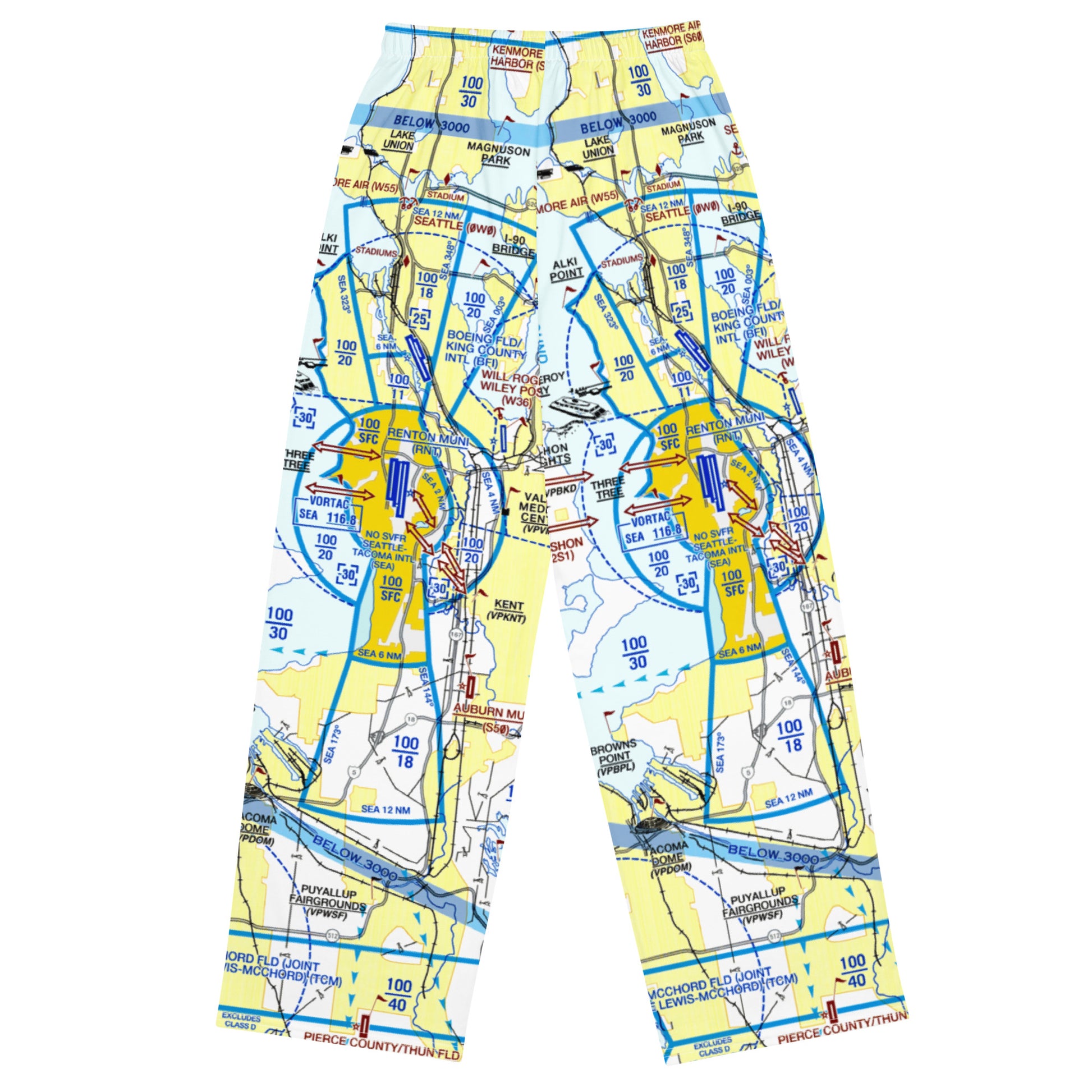 Seattle Flyway Chart wide-leg pants