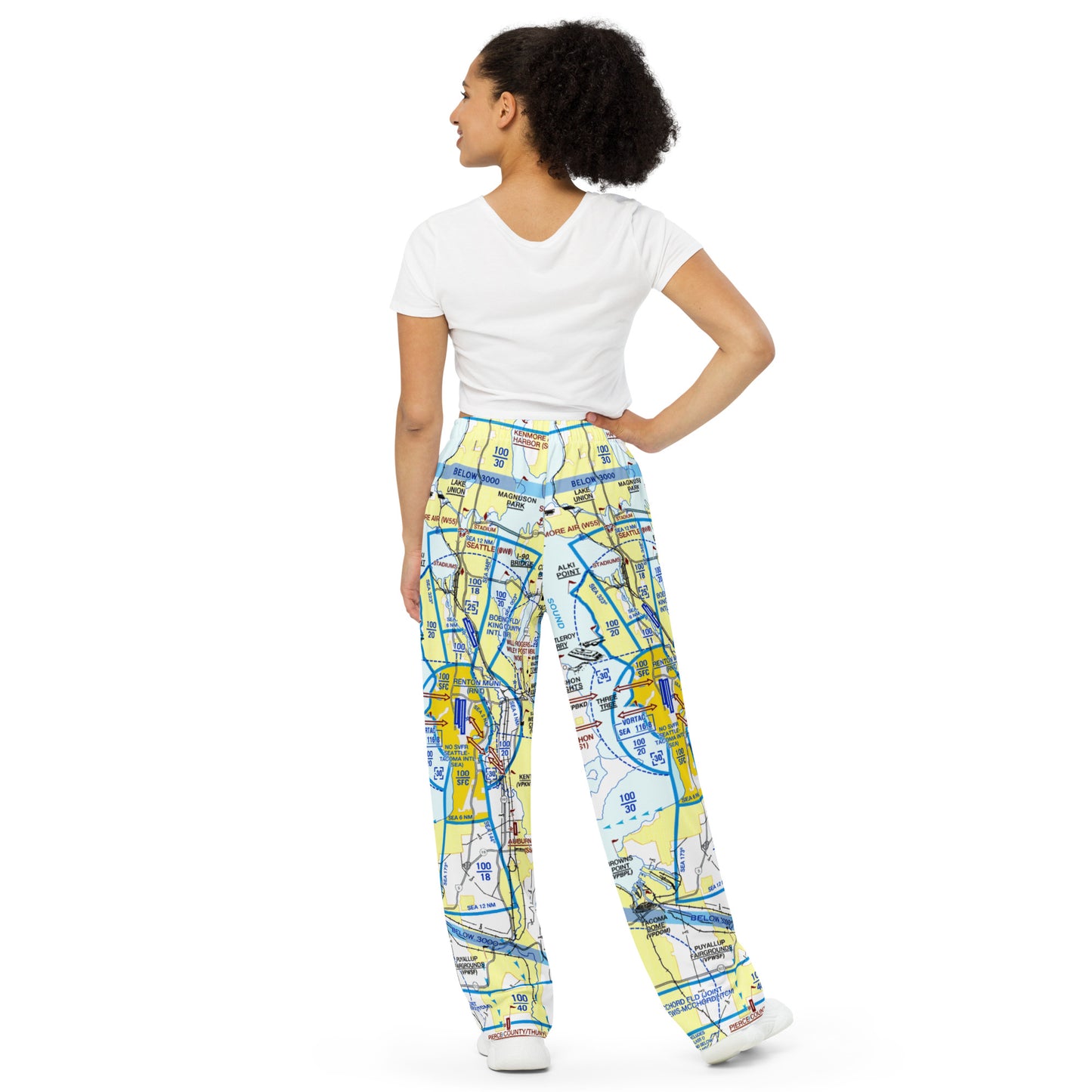Seattle Flyway Chart wide-leg pants