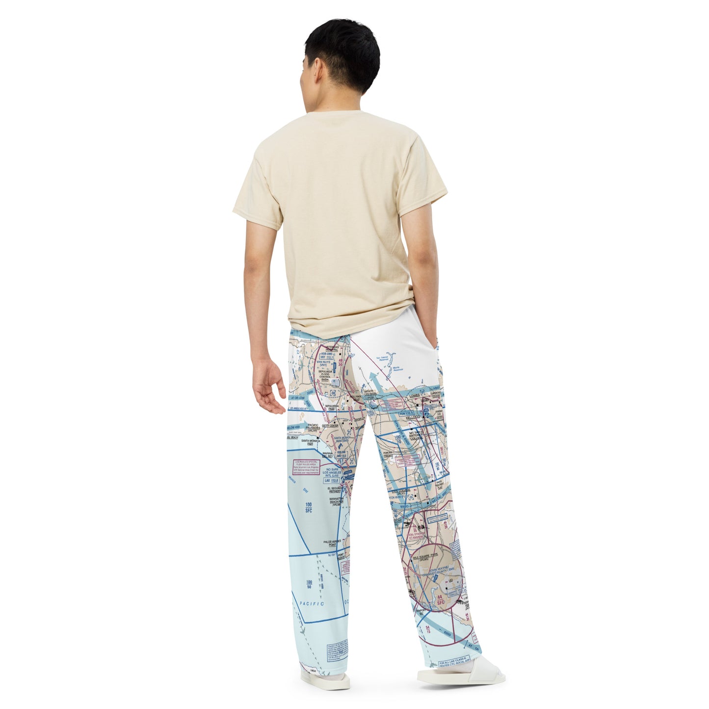 LAX Flyway Chart wide-leg pants