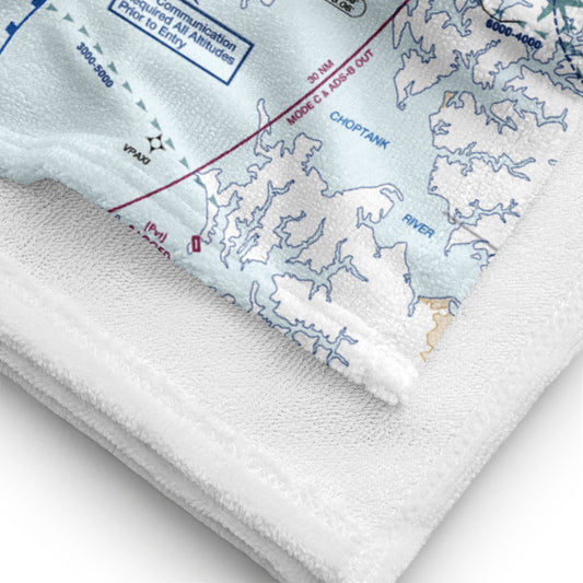 Baltimore Flyway Chart beach towel