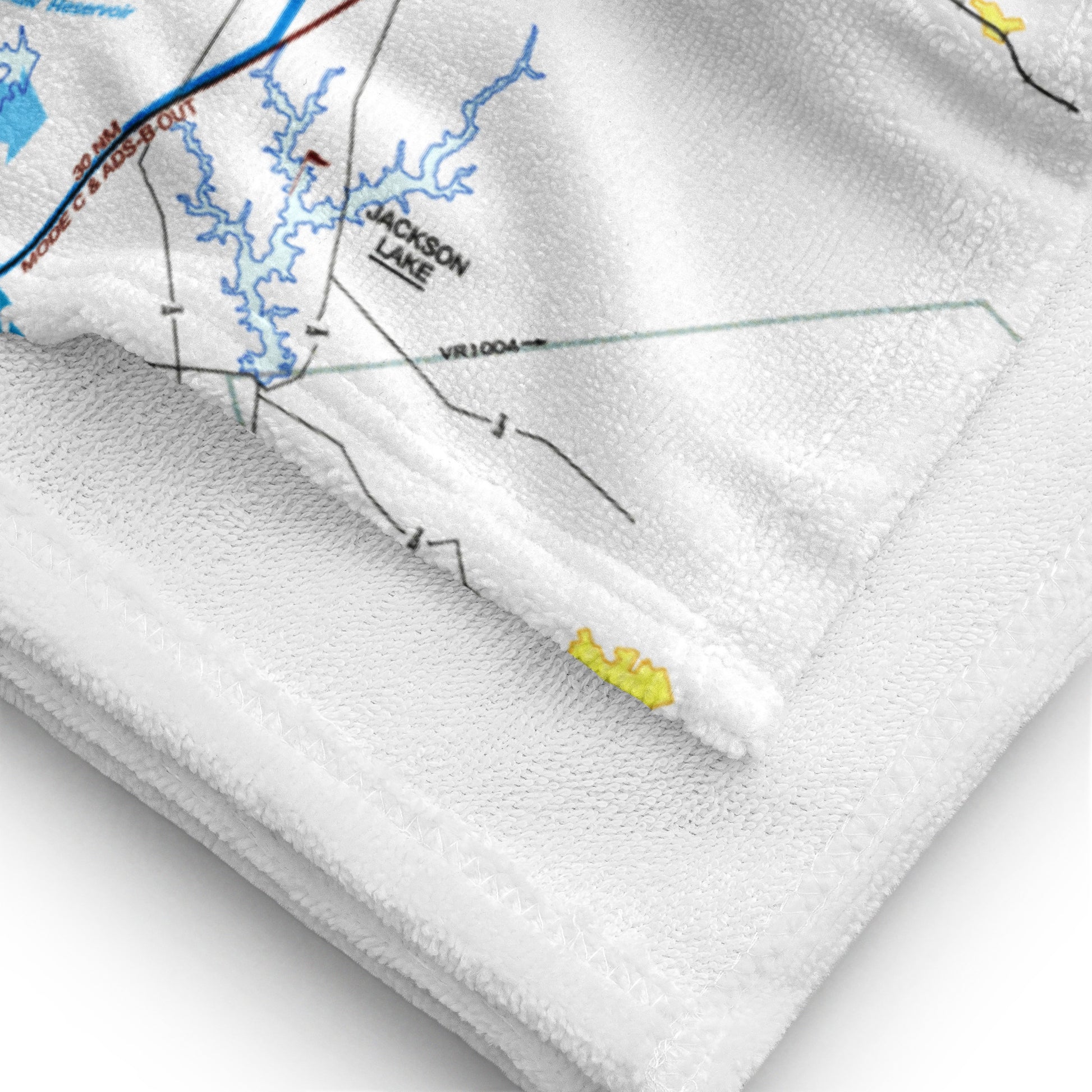 Atlanta Flyway Chart beach towel