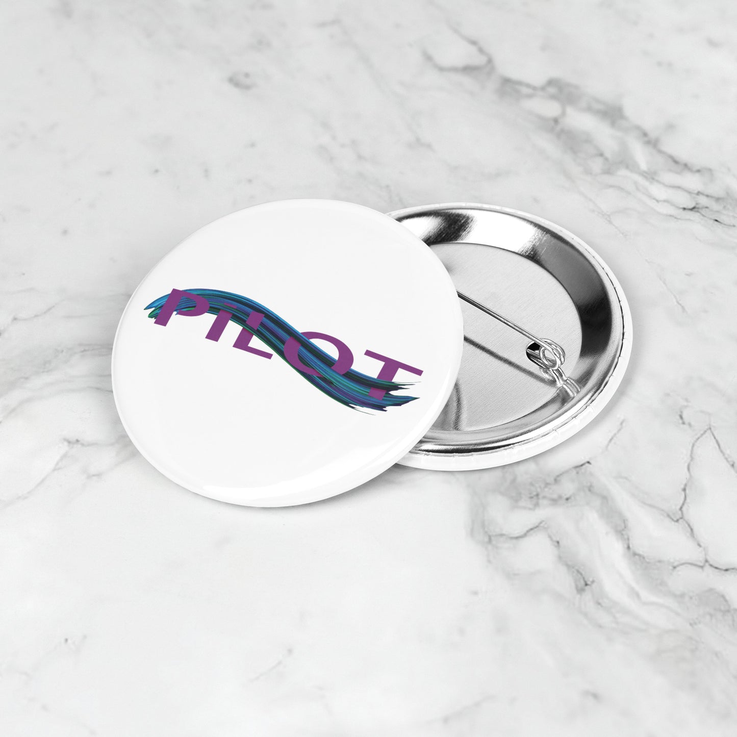 Pilot button pin (purple/blue)