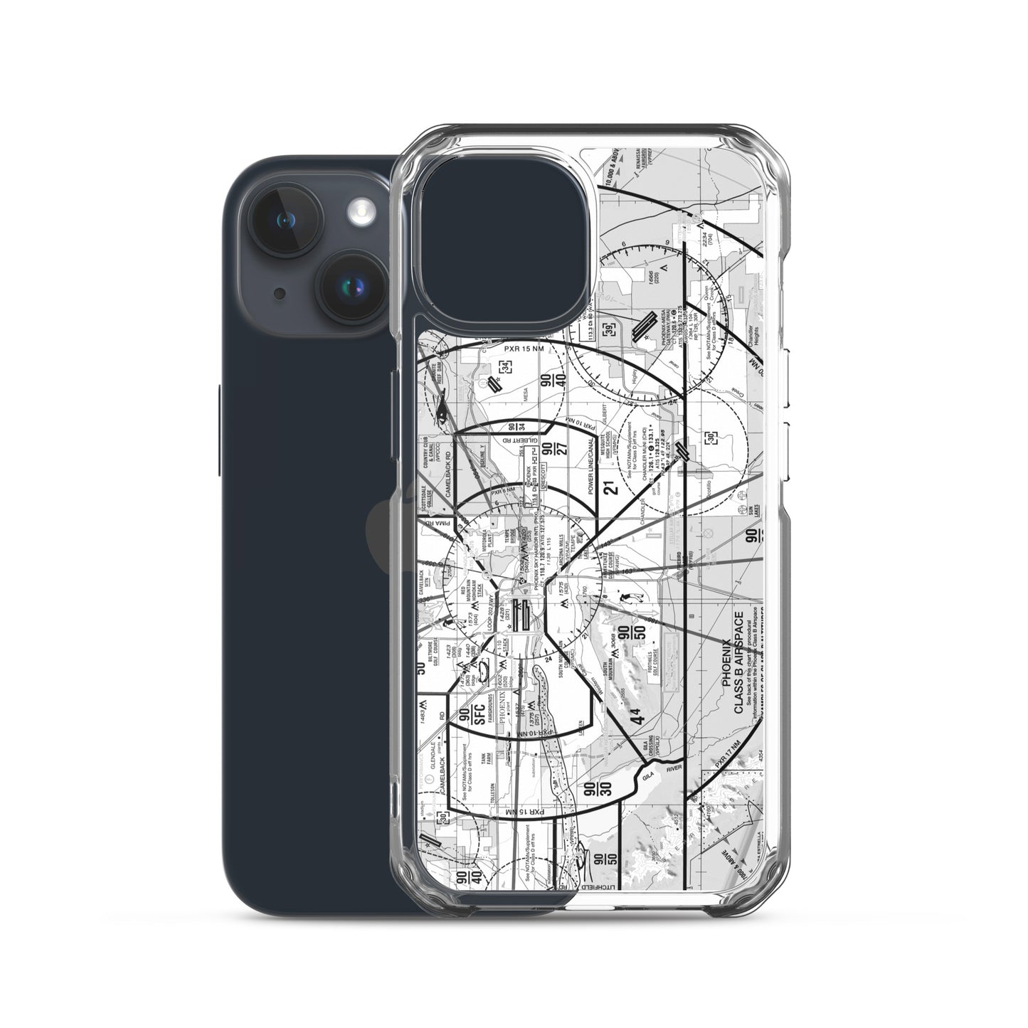 Phoenix TAC Chart clear case for iPhone (b&w)