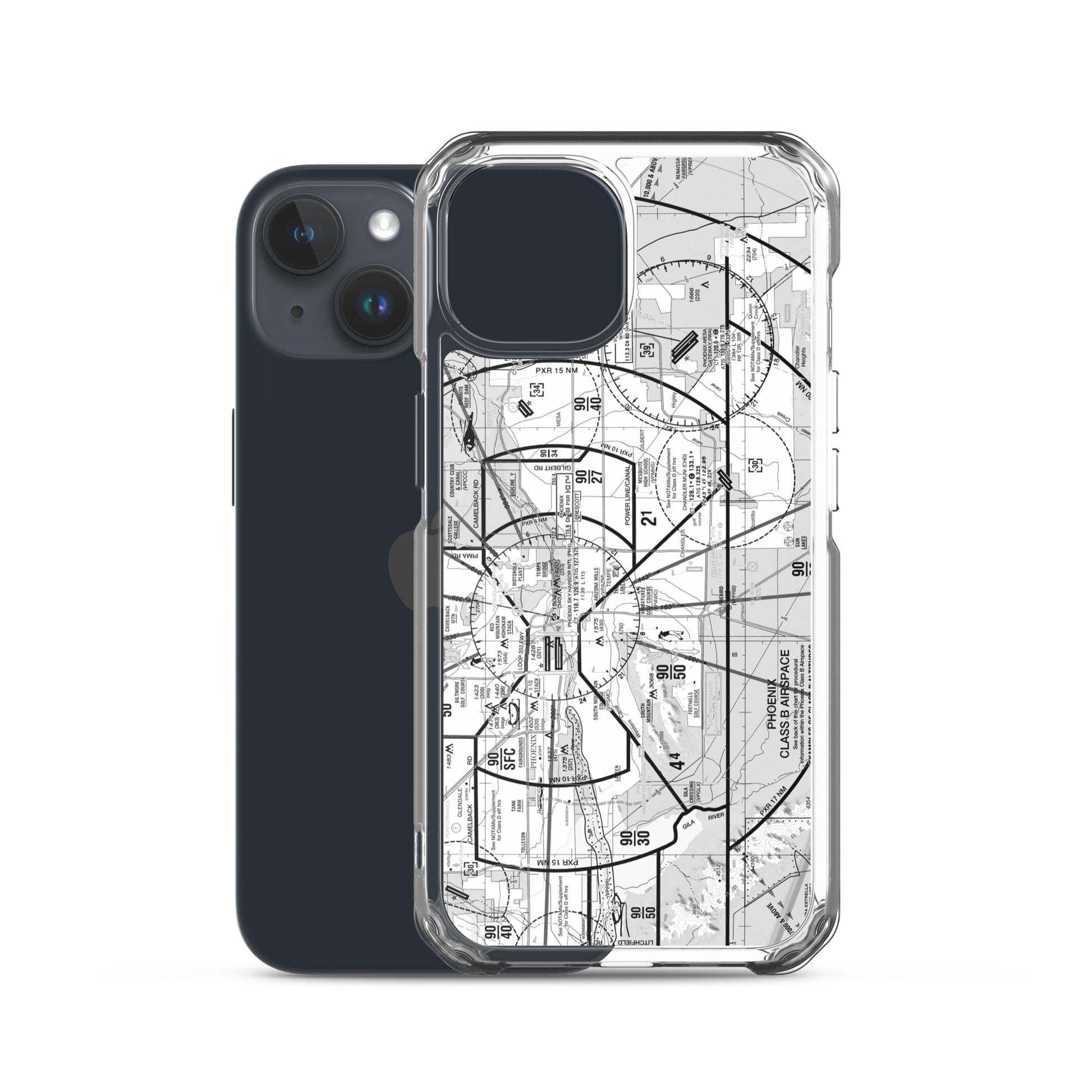 Phoenix TAC Chart clear case for iPhone (b&w)