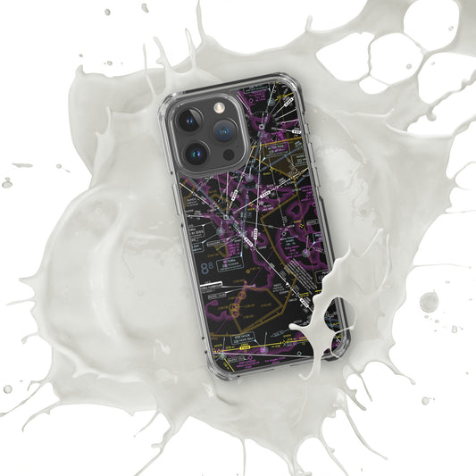 Enroute Low Altitude Chart clear case for iPhone (ELUS1/invert)