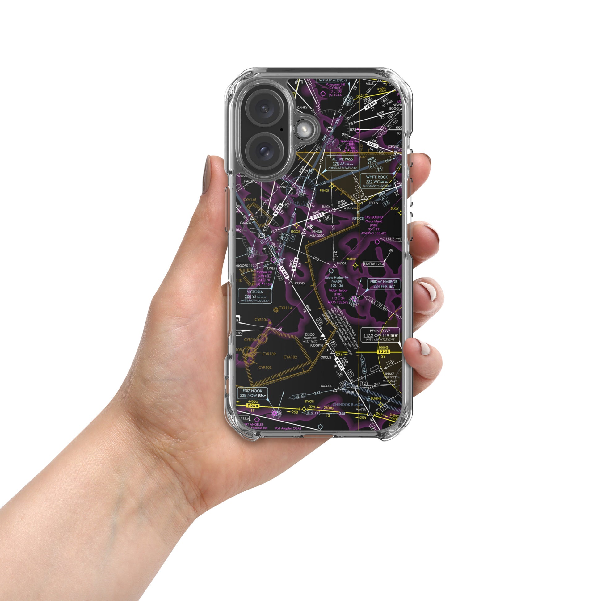 Enroute Low Altitude Chart (ELUS1/invert) case for iPhone (for iPhone 16 series)