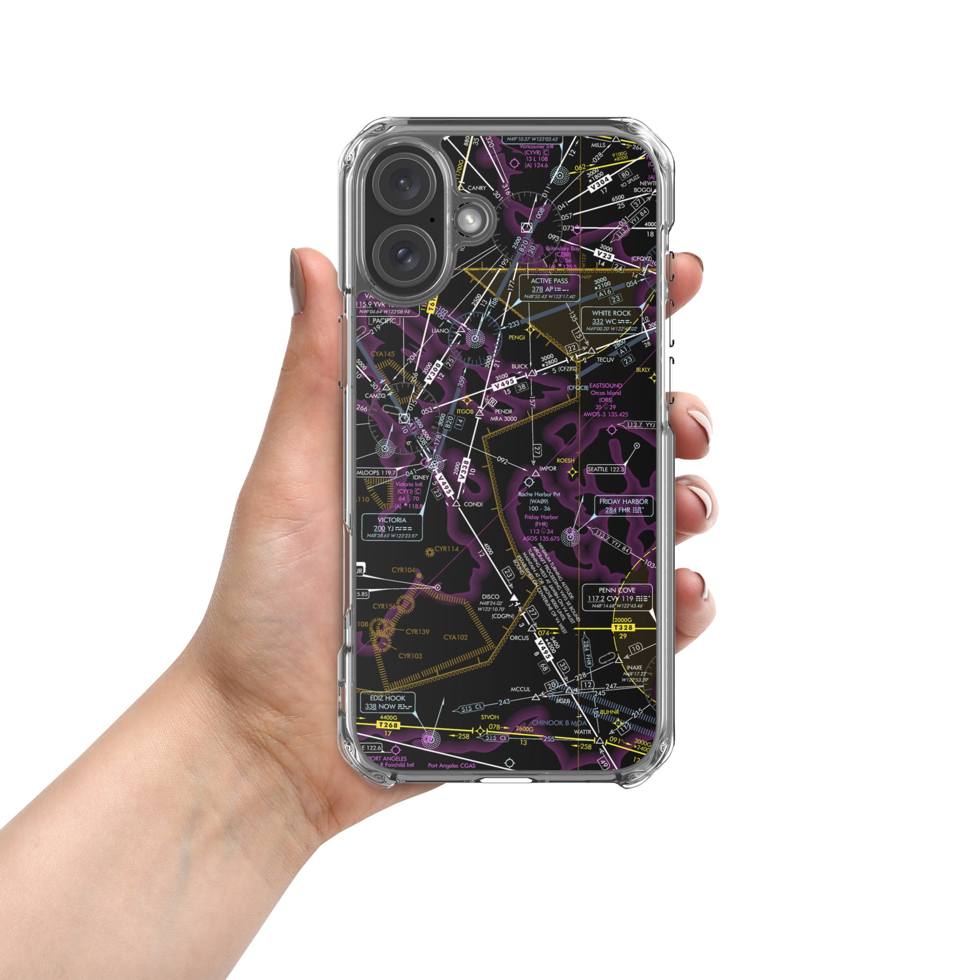 Enroute Low Altitude Chart (ELUS1/invert) case for iPhone (for iPhone 16 series)