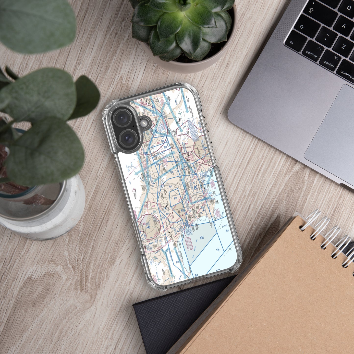 LAX Flyway Chart case for iPhone (for iPhone 16 series)