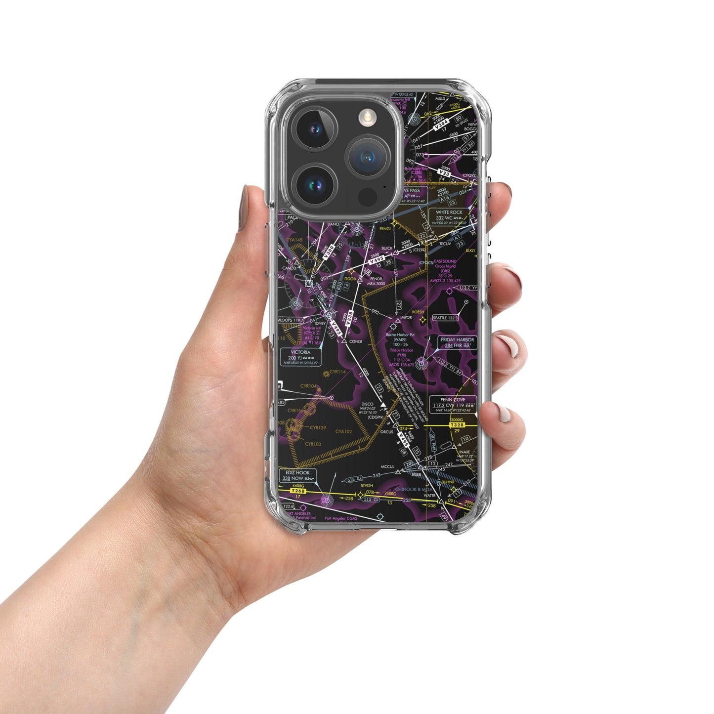 Enroute Low Altitude Chart (ELUS1/invert) case for iPhone (for iPhone 16 series)