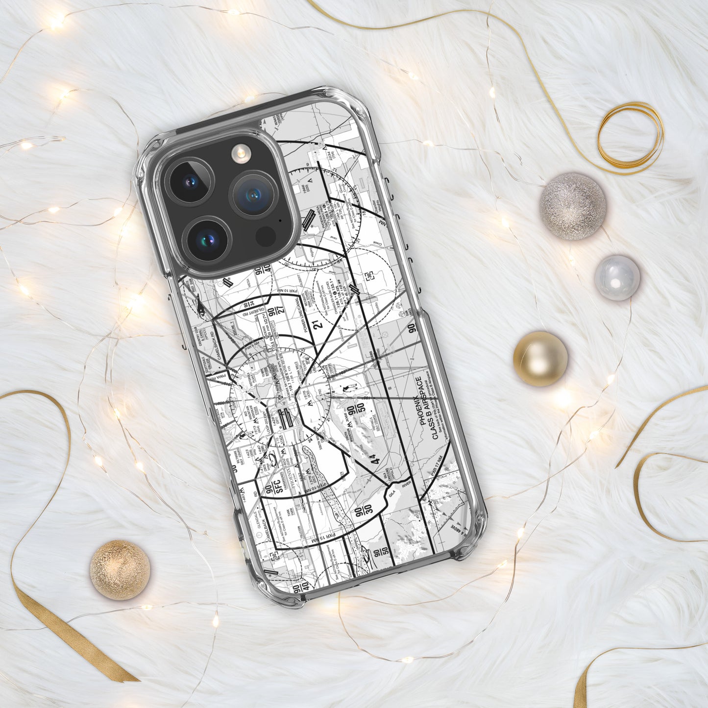 Phoenix TAC Chart clear case for iPhone (b&w)