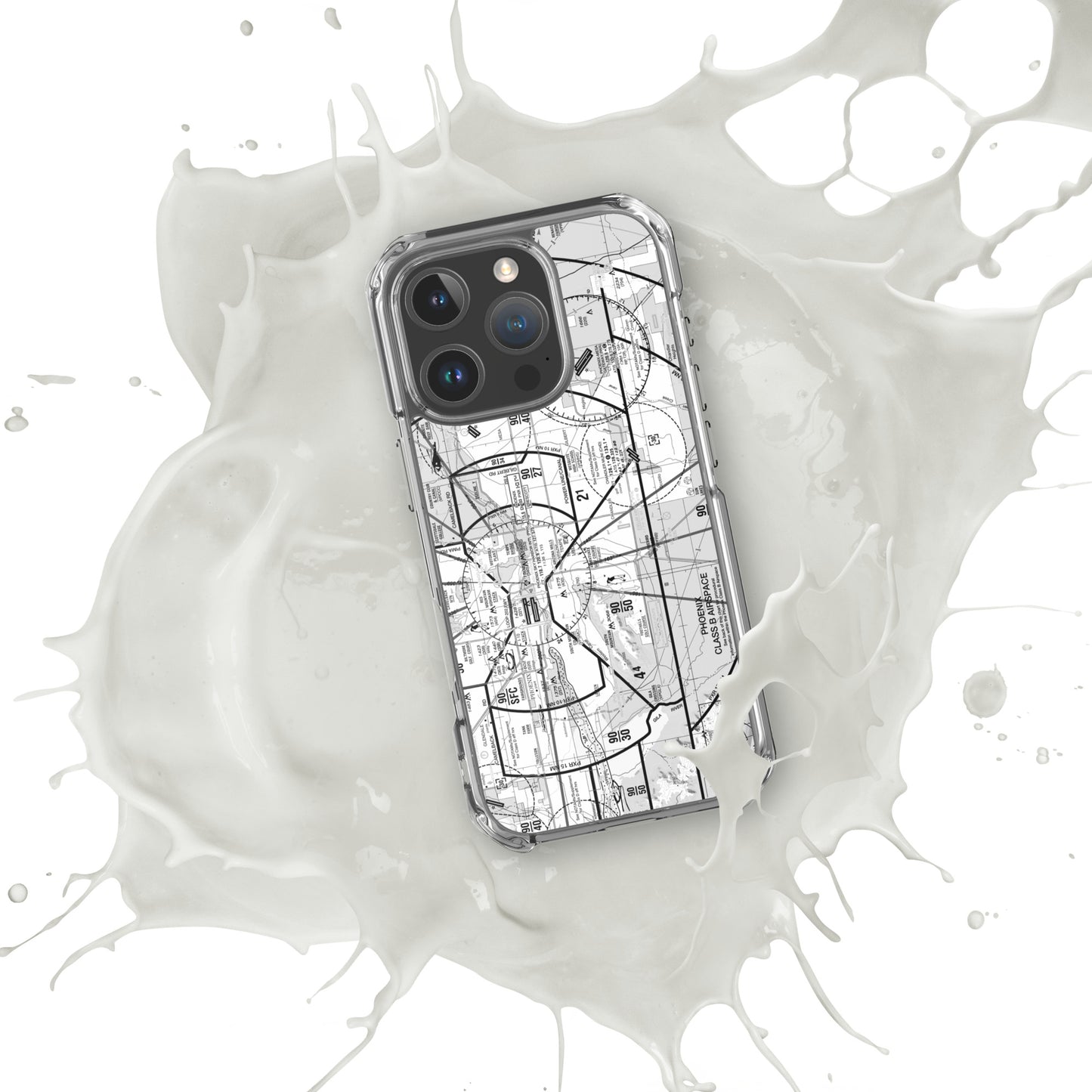 Phoenix TAC Chart clear case for iPhone (b&w)