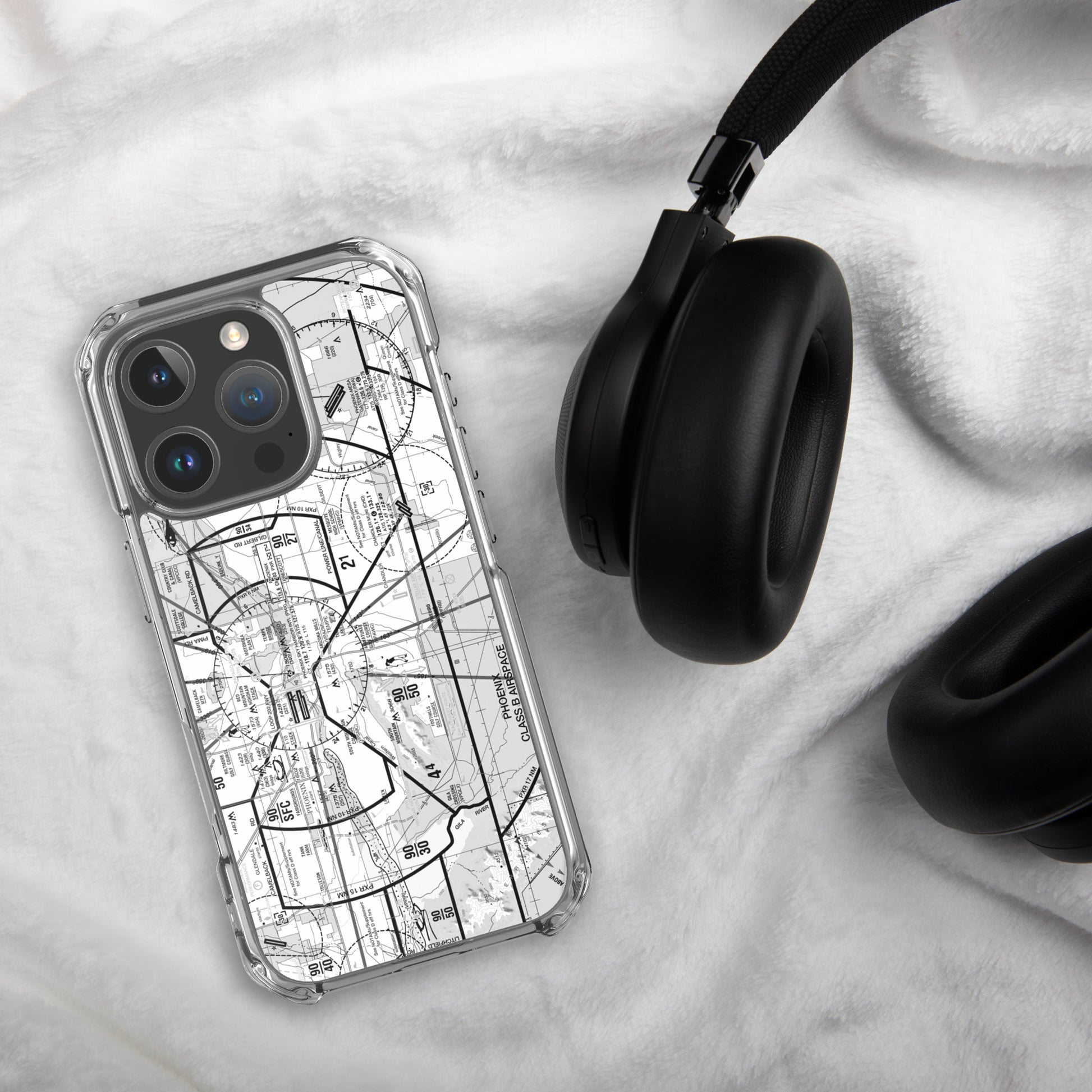 Phoenix TAC Chart (b&w) case for iPhone (for iPhone 16 series)