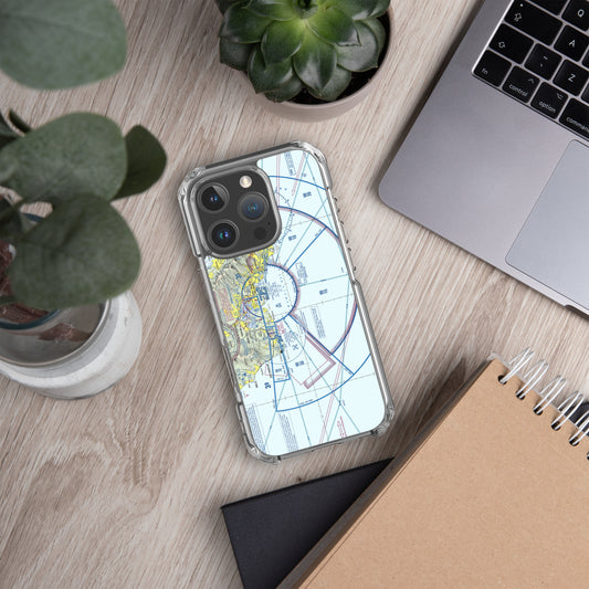 Honolulu Sectional Chart clear case for iPhone