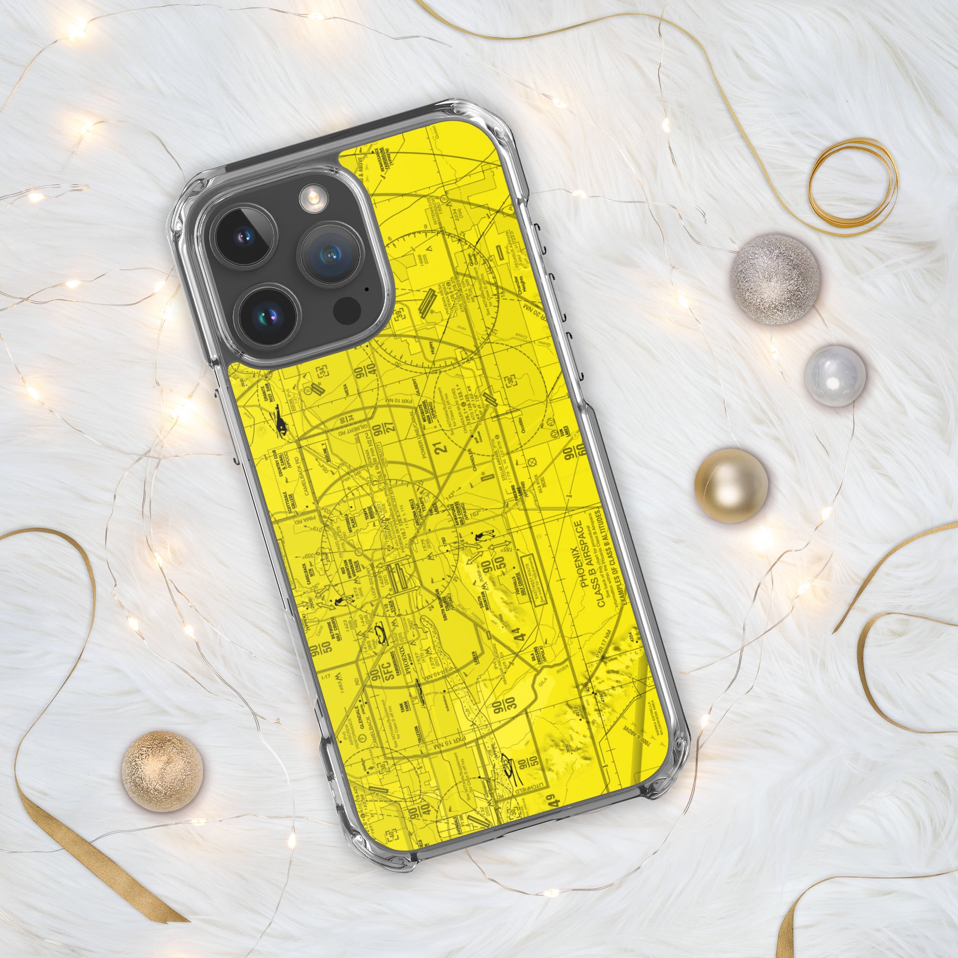 Phoenix TAC Chart clear case for iPhone (yellow)