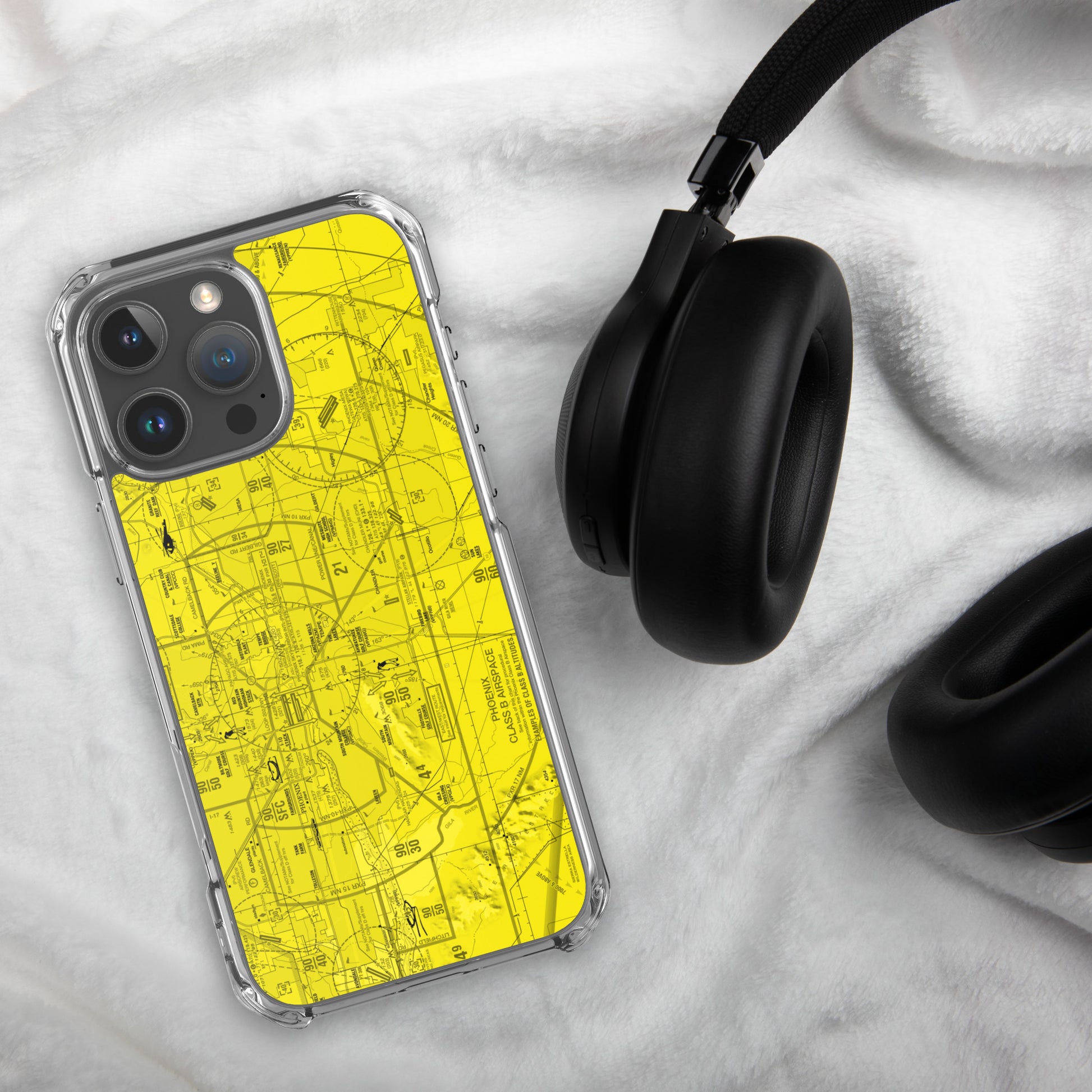 Phoenix TAC Chart clear case for iPhone (yellow)