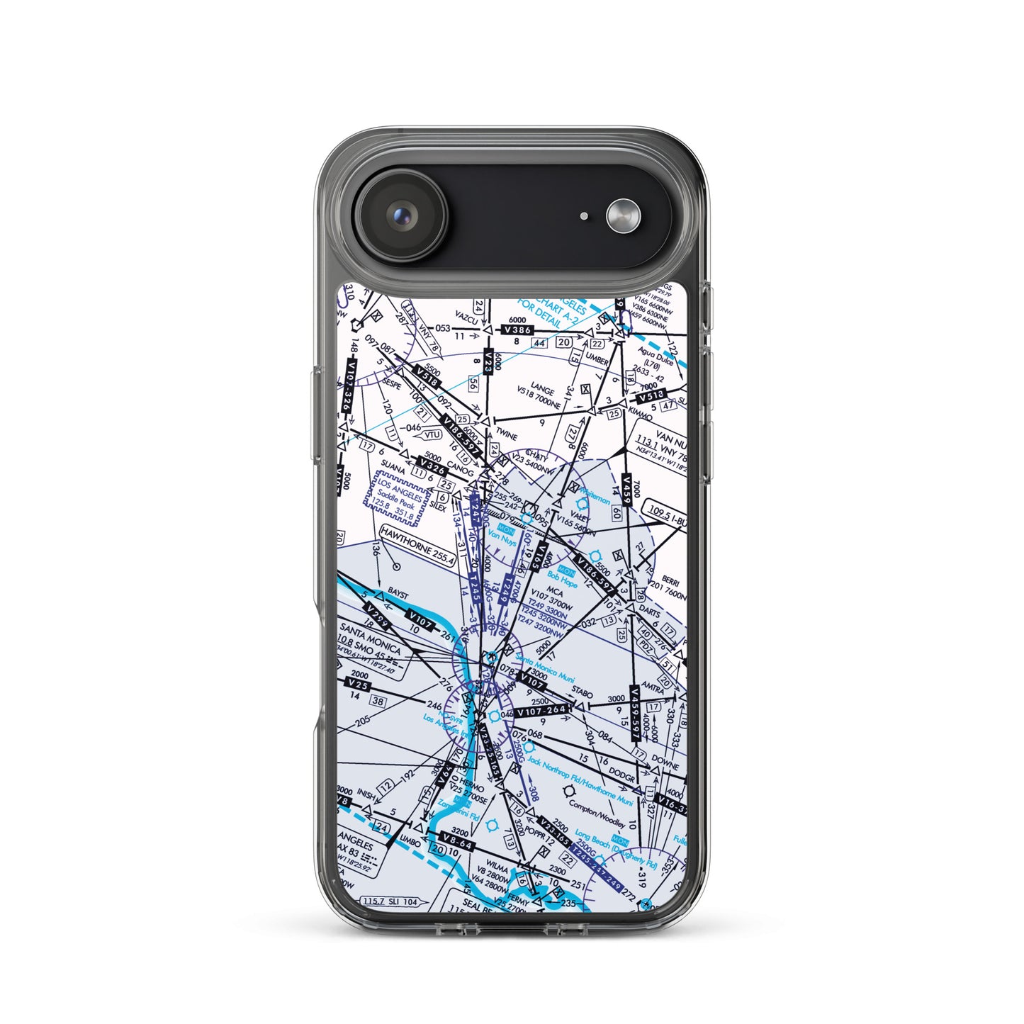 Enroute Low Altitude Chart clear case for iPhone (ELUS3/white)