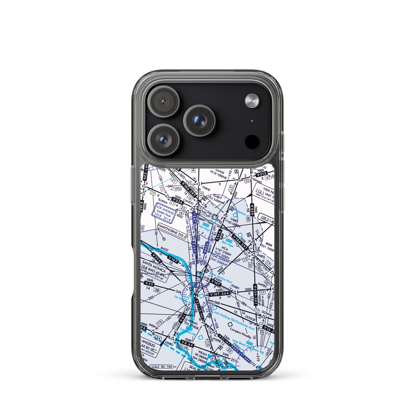 Enroute Low Altitude Chart clear case for iPhone (ELUS3/white)