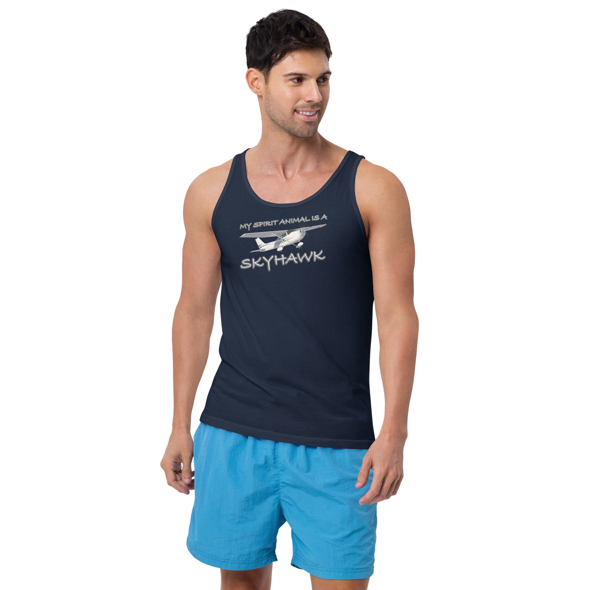 My Spirit Animal is a Skyhawk unisex tank top