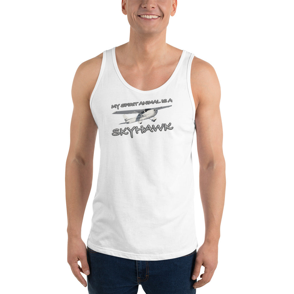 My Spirit Animal is a Skyhawk unisex tank top