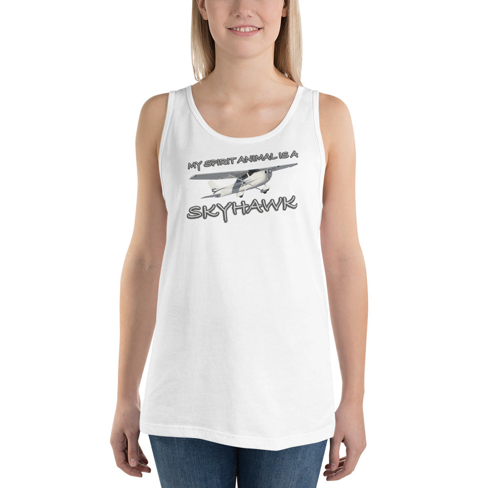 My Spirit Animal is a Skyhawk unisex tank top